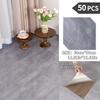 NINETAI Peel And Stick Floor Tile, 50pcs Vinyl Plank Wood Grain Look 11.81in*11.81in/48 Sq.Ft, Kitchen Mats For Floor