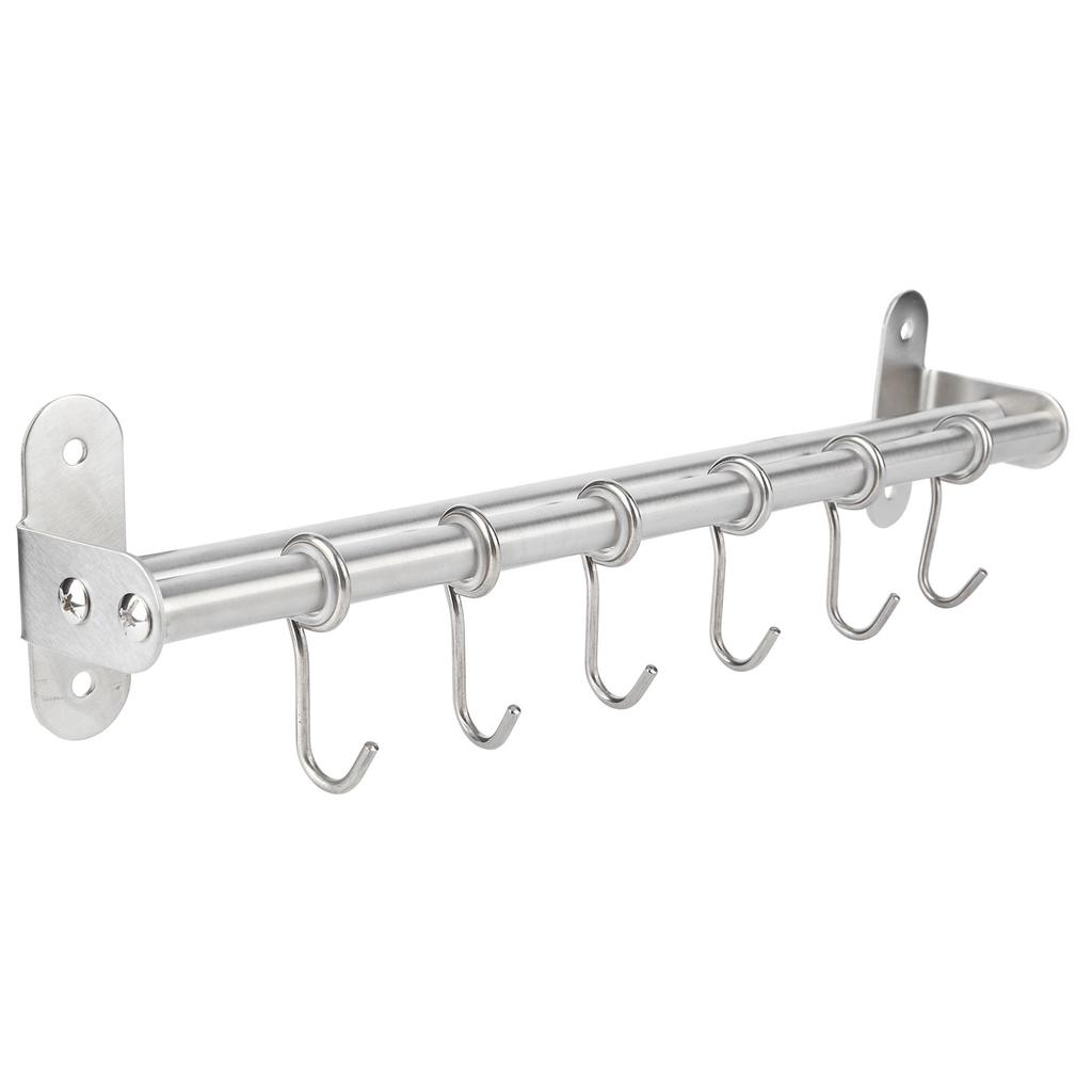 Wall Mounted Storage Shelves Pot Lid Rack Utensil Hanger Hook Kitchen Gadgets AccessoriesDual Rods