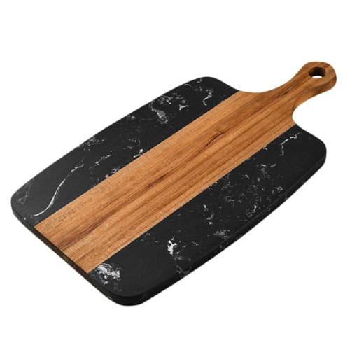 

OUNONA Cutting Board, Dali Style, High-Density, Durable, Smooth Finish, with Handle, Hangable Storage, Multi-Purpose, Suitable for Home Kitchen, Meat,