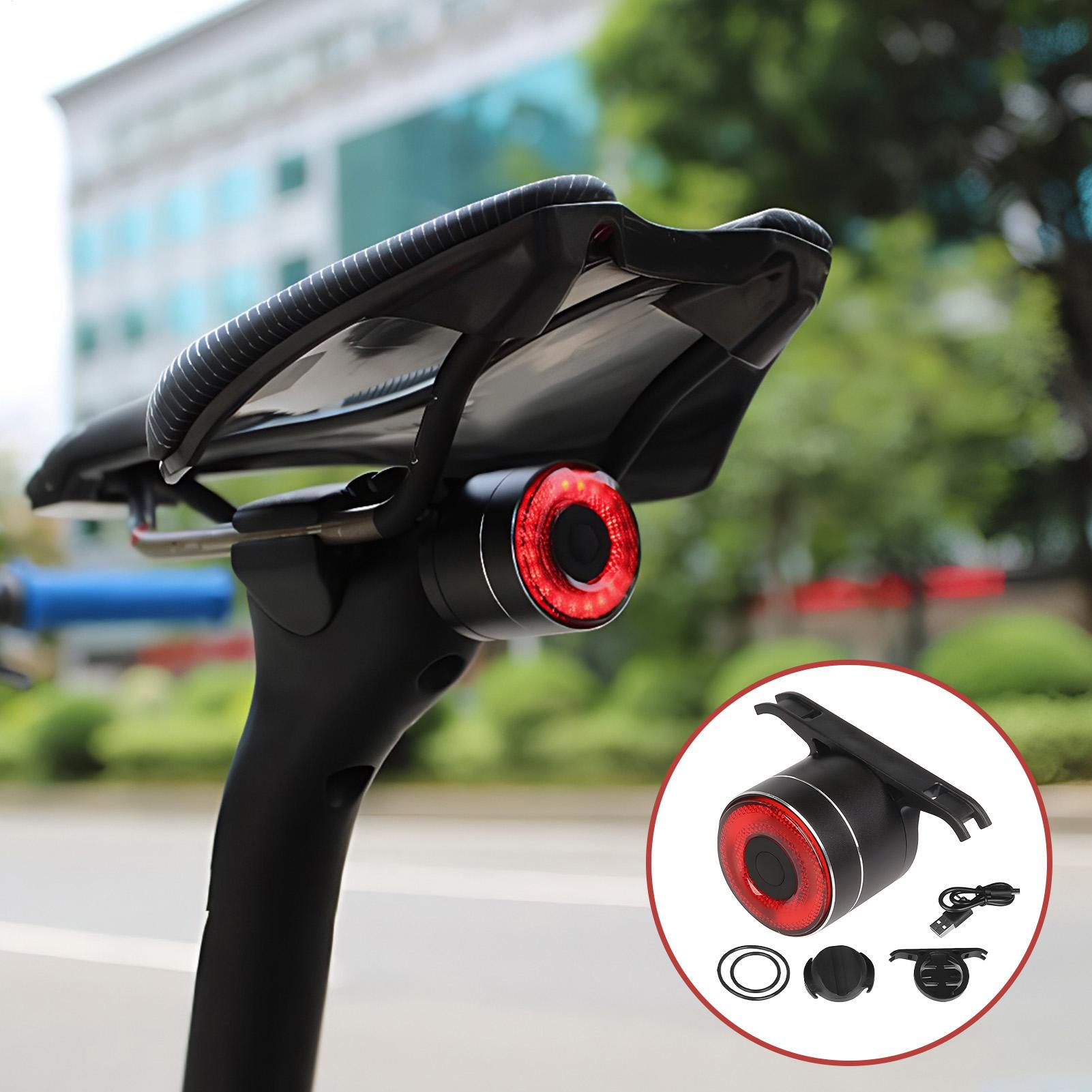 

Bicycle Brake Light LED Smart Bike Rear Light Waterproof Brake Sensing Lamp For Riding Mountain Road Daily Commuting Camping CHINA