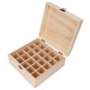 Essential Oil Storage Natural Pine Safe Durable Detachable Portable Essential Oil Case for Home Travel
