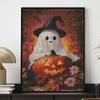 Halloween diamond painting kit cute ghost pumpkin witch hat handmade diy painting home decoration painting