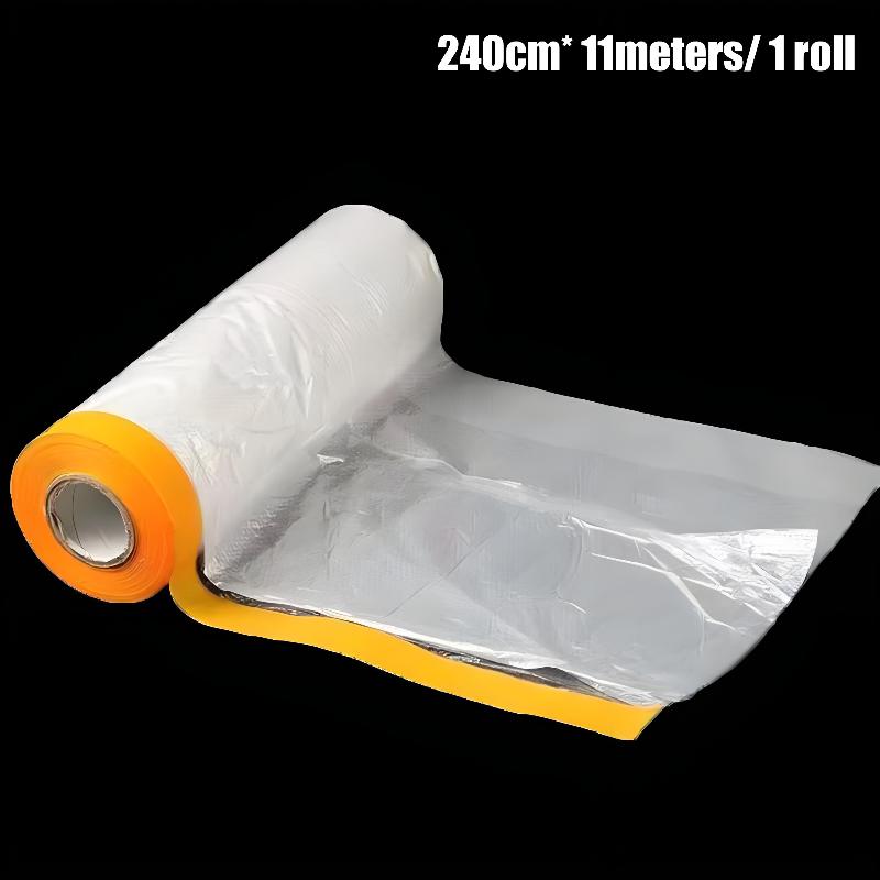 11/17M Disposable Dustproof Film Self-Adhesive Cabinets Furniture Dust Protection Films Plastic Home Wall Painting Dust Covers