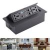 Table Connection Box Recessed  Up Outlet with Audio HD Multimedia Interface for Office School 16A