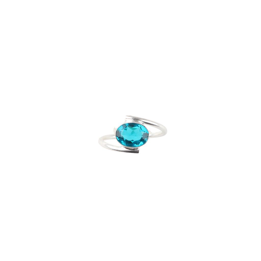 Natural Apatite Gemstone 925 Sterling Silver Jewelry Handmade Ring Wedding Gift RR-31-7