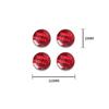 4pcs Red Carbon Fiber Car Front AC Vent Point Sticker For Chevrolet Camaro 16-19