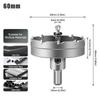 Carbide Tip Drill Bit Hole Saw 15-100mm Drill Bit Hole Saw Cutter For Stainless Steel Metal Alloy Drilling