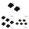 5 Piezas Adaptadores de Enchufe Convertidores de 110V a 220V Adaptador de Viaje Convertidor