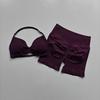 Yoga Set for Women, Breathable Quick-Dry Fitness Training Wear, Beautiful Back Design, Supportive Bra, High-Waisted Butt-Lifting Shorts for Summer