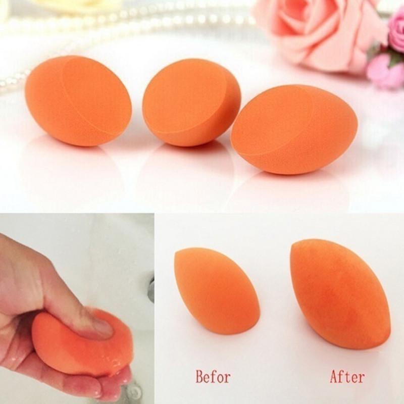 Vielseitiger latexfreier Make-up-Foundation-Schwamm-Blender in lebhaften Farben und schräger Form