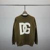 European Style Unisex Wool Sweater with Large Letter Jacquard Pattern