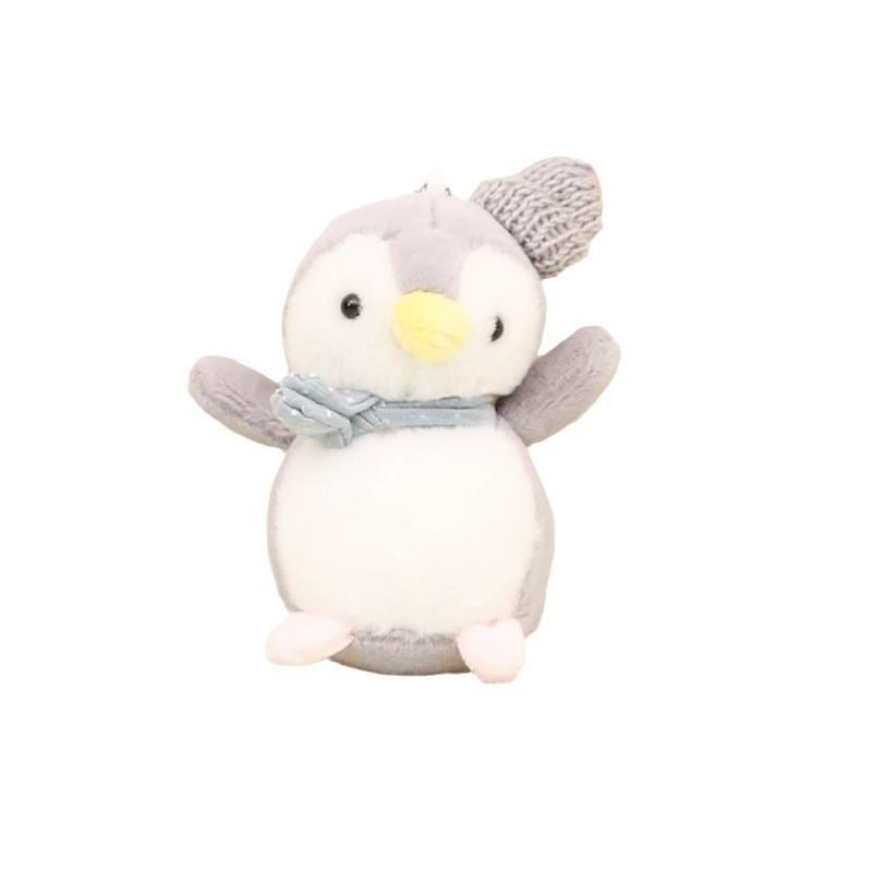 Cute Plush Penguin Keychain Soft Adorable Stuffed Animal With Hat For Bags Or Keys