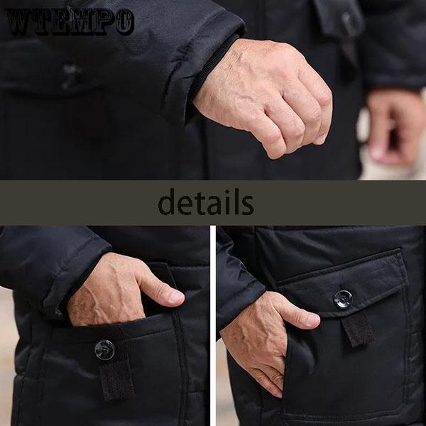 Winter Men's Padded Jacket Middle-aged and Elderly Men's Father's Clothing Thick Fat Jacket Men's Loose Plus Size Cotton Coat