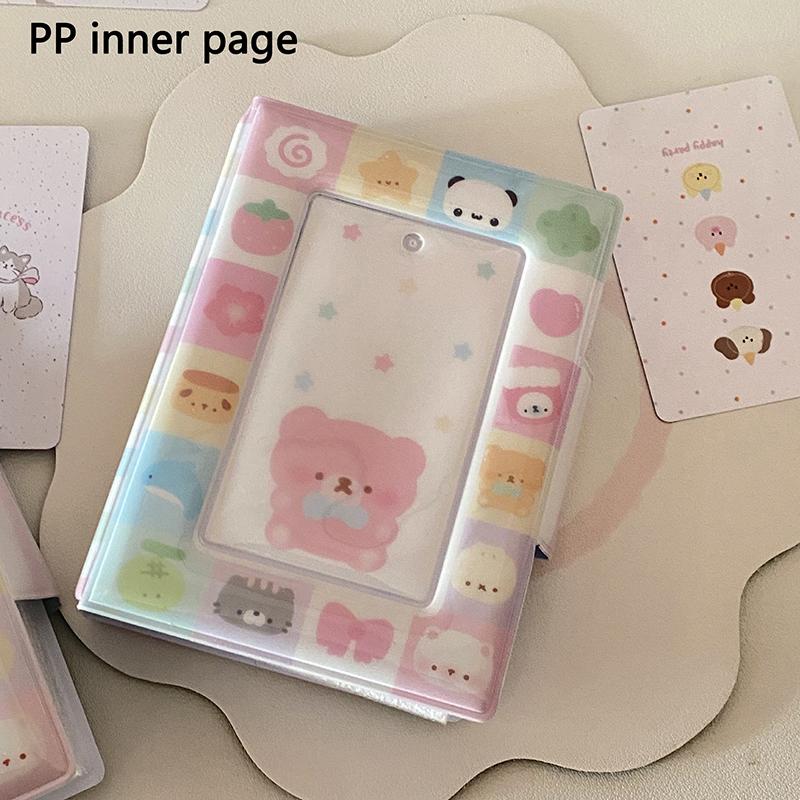 Mini Photo Album Card Binder Photo Card Holder Creative 3 Inch Kpop Album Cartoon Cute Photocard Holder Idol Photo Holder