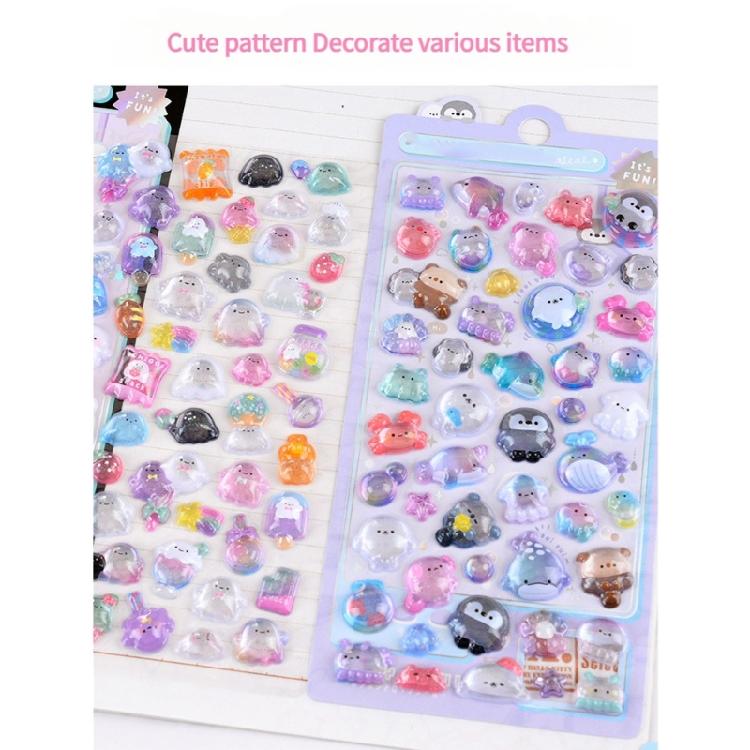 Cartoon Animal Sticker for Journal Planner Phone Case Scrapbooking Embellishment Motivational Sticker for Kid Teacher