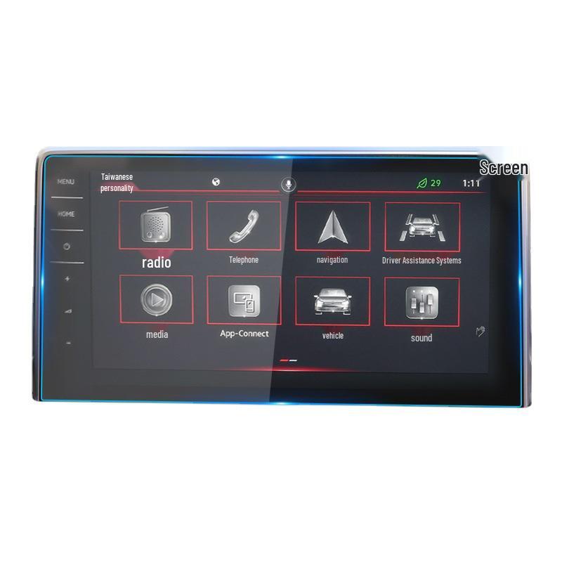 25 Volkswagen Tiguan L Navigation Tempered Film, Center Console Screen, Instrument Protection Sticker for New Energy Cars