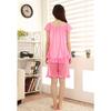 Summer Women's Sexy Pajamas Set for Sleeping Perspective Ice Silk Satin Sleepwear Attractive Thin Home Clothes Big Size
