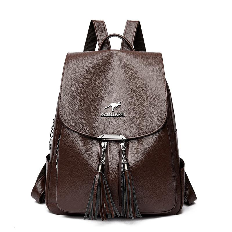 Dual-shoulder Bag - Stylish, Large-capacity Travel Backpack, Casual and Versatile Fringed Backpack