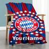 Bayern Munich Customize Your Name Blanket Lightweight Customizable Blanket Durable Comfort Versatile for Office Chair Chair Home Decor Seaside