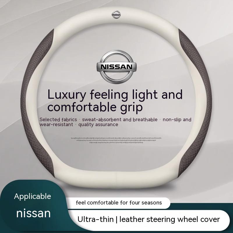 CDZIEW1 Auto Leder Carbonfaser Lenkradbezug Für Nissan X-Trail Qashqai Sentra Serena Tiida Teana Juke Leaf Micra Almera note