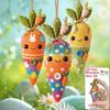 15PCS/30PCS 2D Design Easter Egg Decoration Hanging Ring Easter Egg Pendant  Spring Decoration
