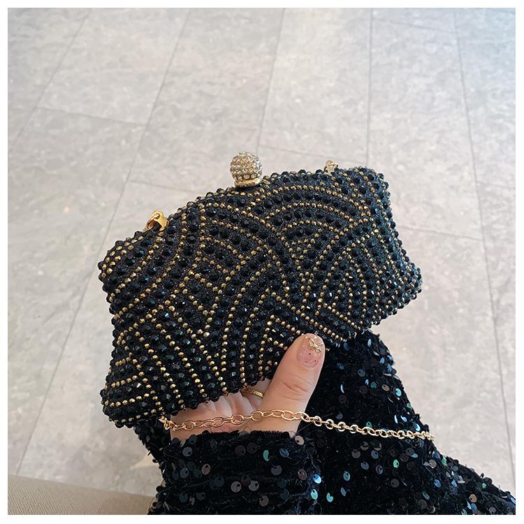 Modische Damen Glänzende Strass Dinner Tasche Kann mit Kleid Abendtasche Mode Temperament Elegante Clutch Tasche kombiniert werden