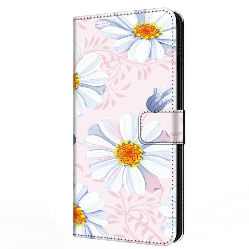 Buch Leder Süße Hülle Für Samsung Galaxy A12 A02 A03s A42 A32 4G A52s 5G Hülle Portemonnaie Blume Bemalt Kühl Ständer Klapp A 03s 12