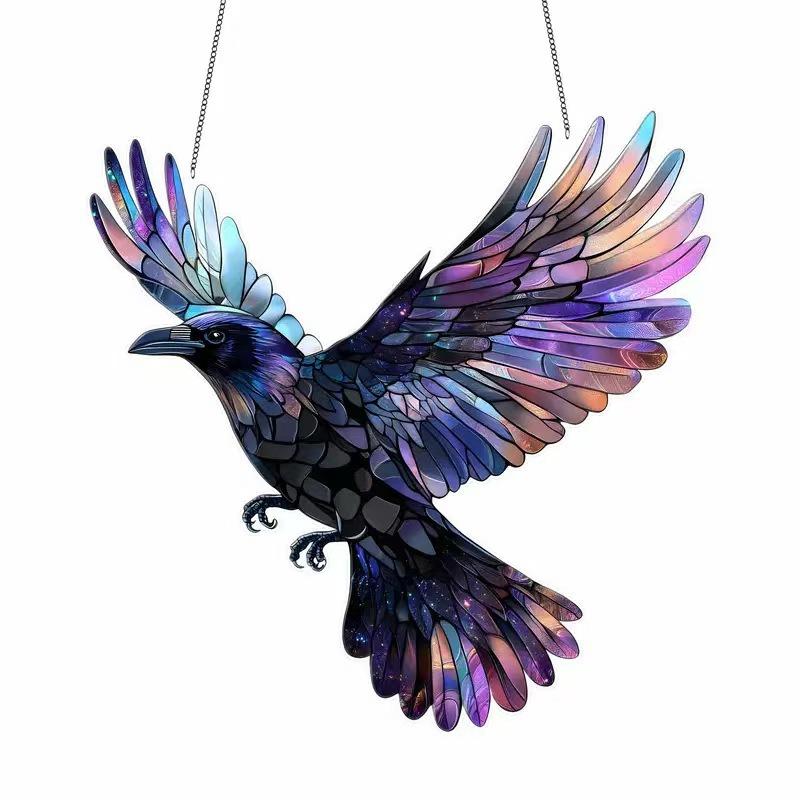 Bunter Wunderschöner Kolibri Anhänger Acryl Wind Sonnen Vögel Fensterhänger Windspiele Fänger Handwerk Vogel Geschenk Heimdeko