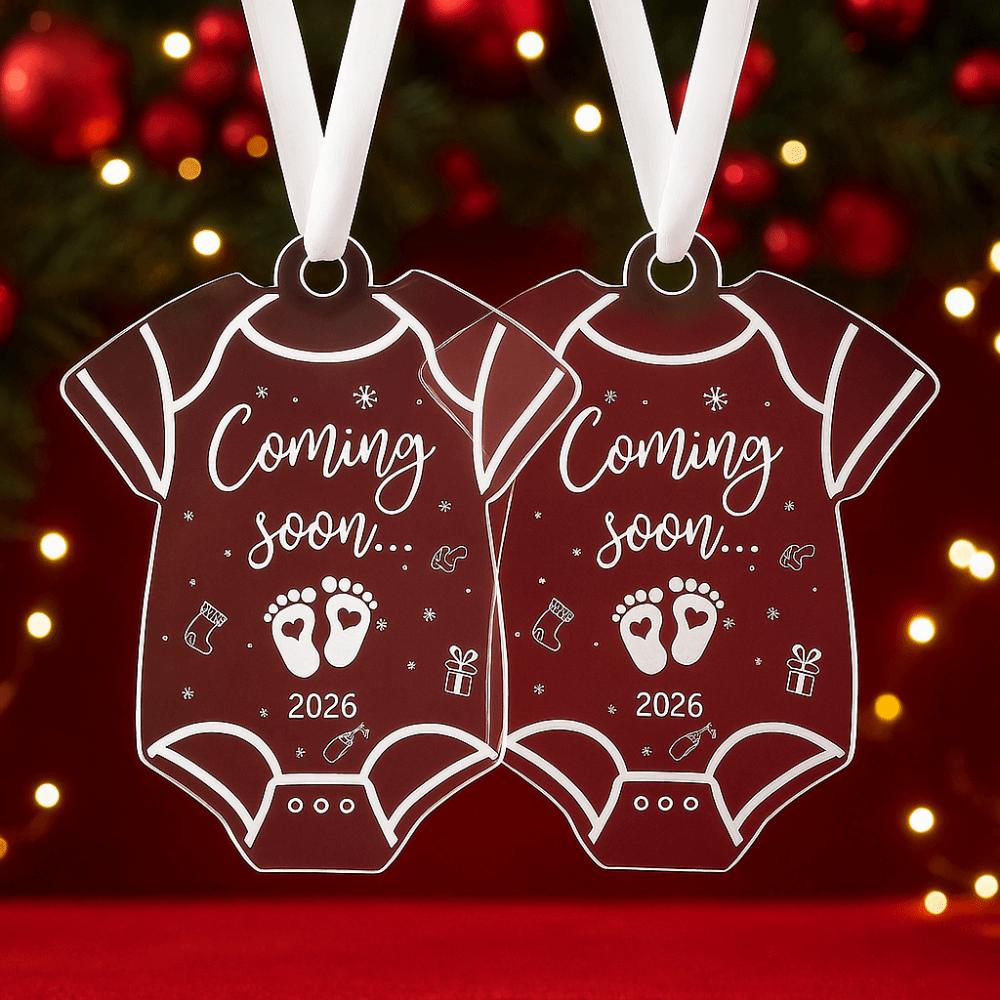 2026 Christmas Gifts Acrylic Pregnancy Announcement Christmas Ornaments  Pregnancy Announcement