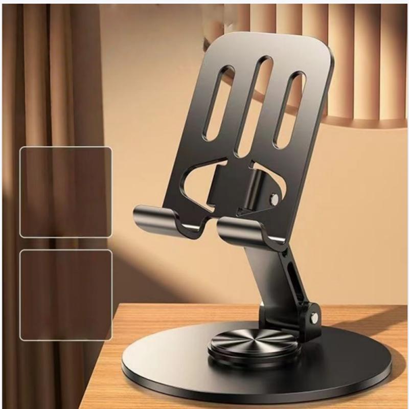 Metal Phone Stand 360-degree Rotation Adjustment Folding Lazy Tablet Desktop Phone Stand