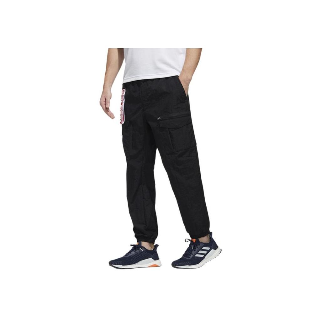 Adidas CNY Series PT JC New Year Limited-Edition Tapered Cargo Track Pants Men Bottoms Black FM9285