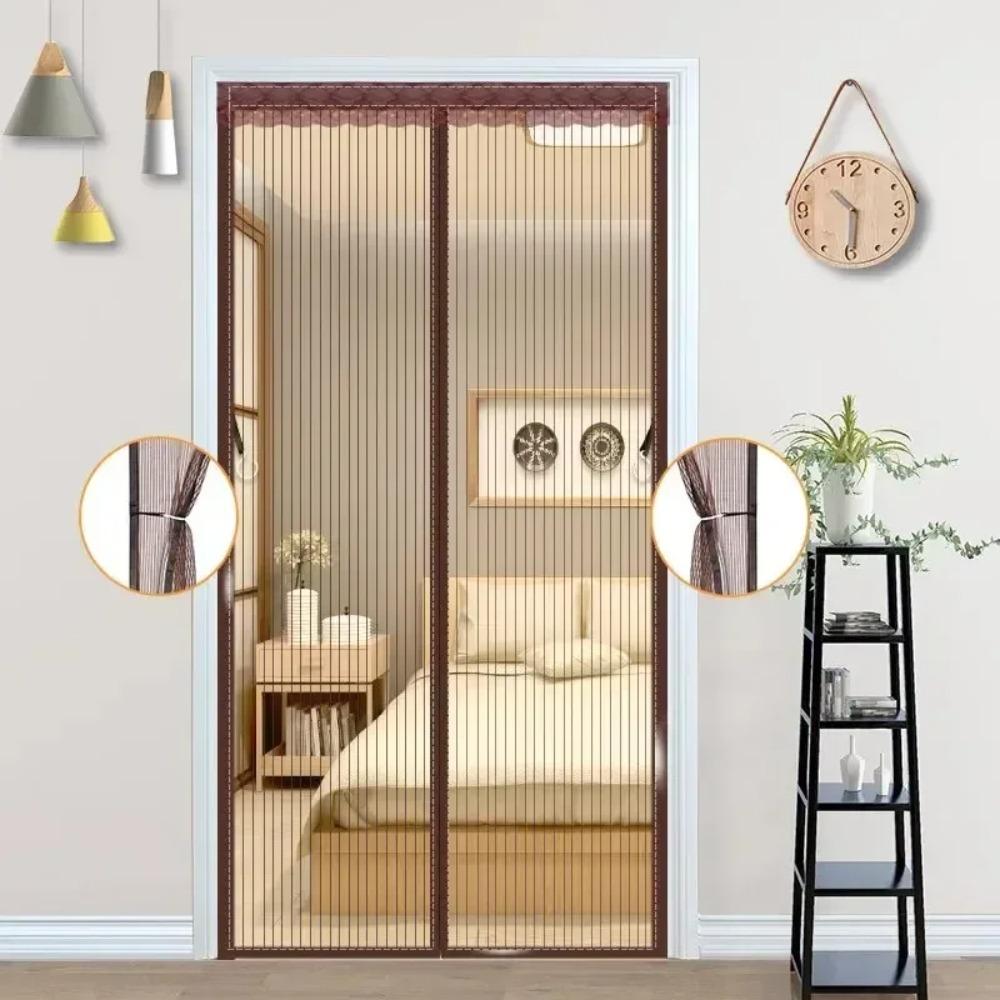 Magnetic Screen Door Net Anti Mosquito Household Ventilation Curtain Magnetic Net Automatic Closing Mesh For Kitchen Living Room