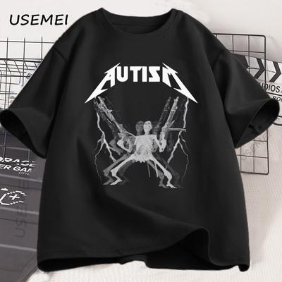 Retro Grafik T-Shirts Lustiges Vintage Totenkopf T-Shirt Albernes Kurzarm Baumwoll-Druck T-Shirt Übergroße Kleidung