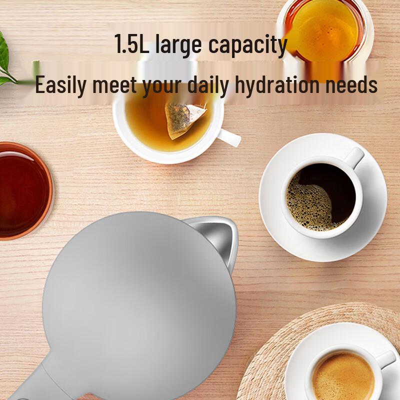 SUPOR ZMD 1.5L Stainless Steel Electric Kettle CN plug (adapter included)