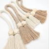 2Pcs Magnetic Wooden Tassel Window Curtain Curtain Holdbacks Bathroom Shower Curtain Accessories Home Decor Curtain Buckles