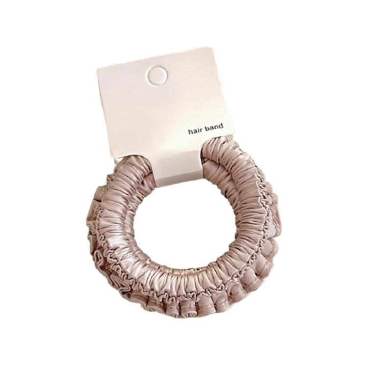 

Textured Fabric Hair Band Elastic Scrunchies For Women Multiple Hairstyles Easy Carry Pleated Hair Loop Headwear