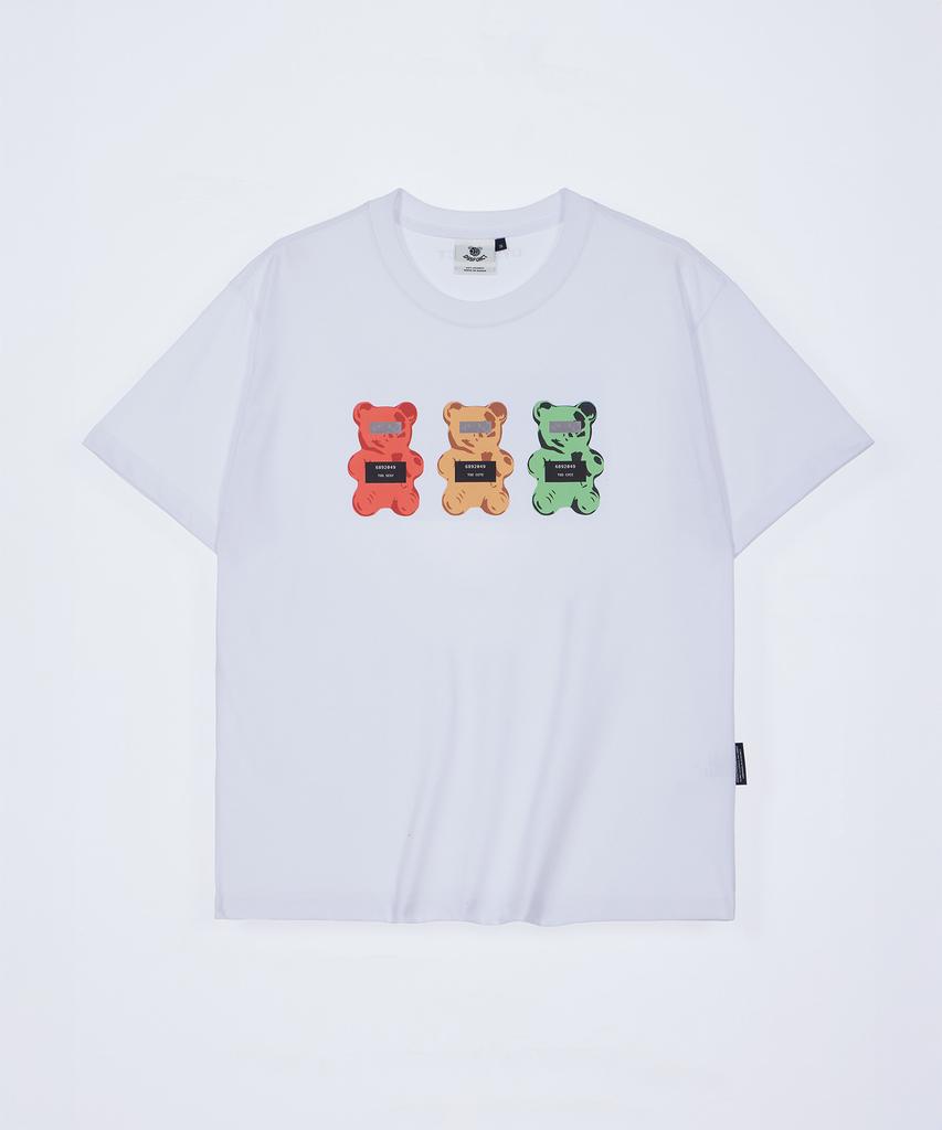 DYSFUNCT Criminals Bear T-Shirt(White)