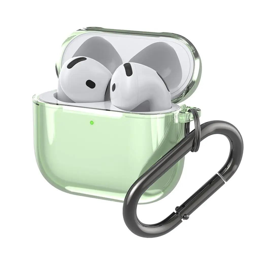 Transparent for AirPods 5 4 3 1/ 2 Secure Lock Cover for AirPods Pro 2 Pro 3 Phone Stand Anti Scratch Earphone Protective Case