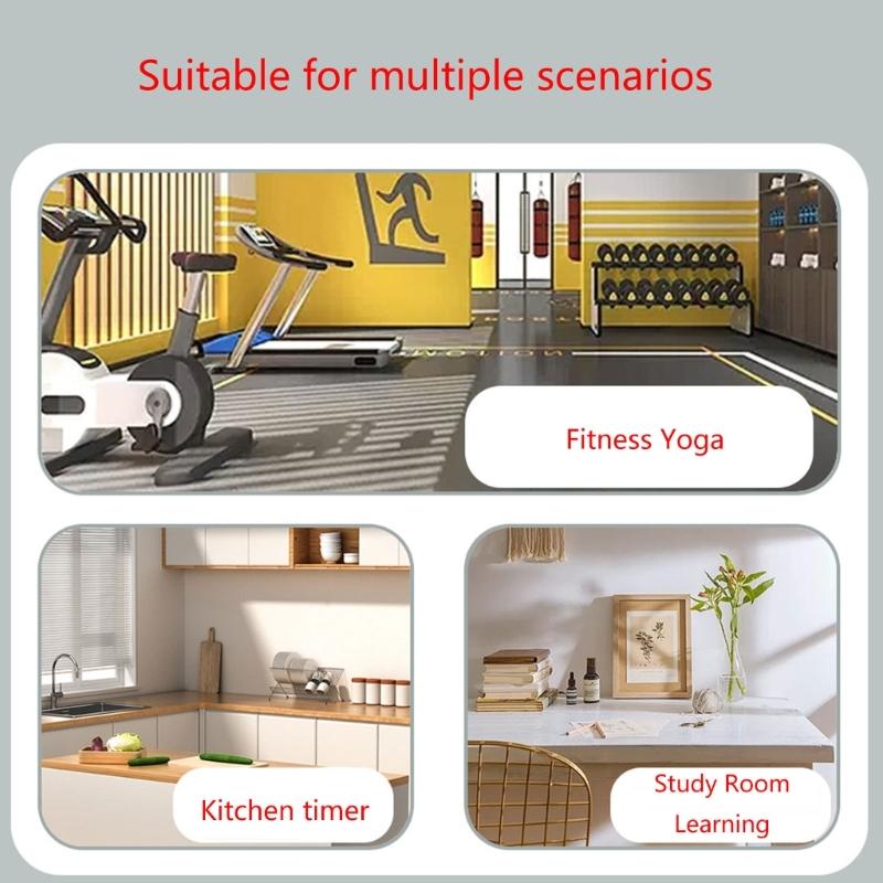 Cyfrowy minutnik kuchenny magnetyczny odliczający czas w górę i w dół z dużym wyświetlaczem LCD łatwy do gotowania i nauki