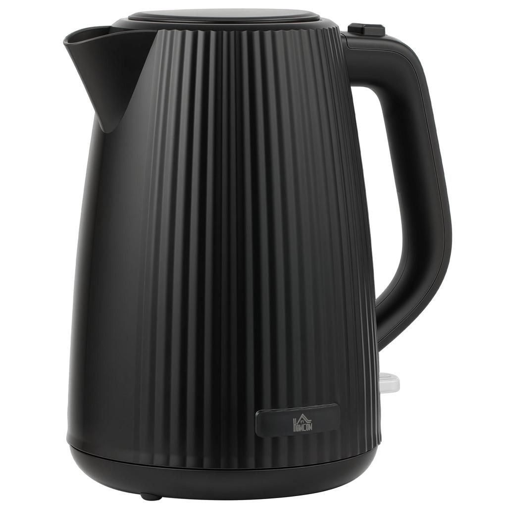 Electric Kettle, 1.7L, Quick Boil Function, 2200W, with Removable Limescale Filter, Automatic Shut-Off, Black