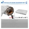 Isolant thermique de voiture - sourcing map - isolant moteur - 6mm - 100x100cm - acoustique