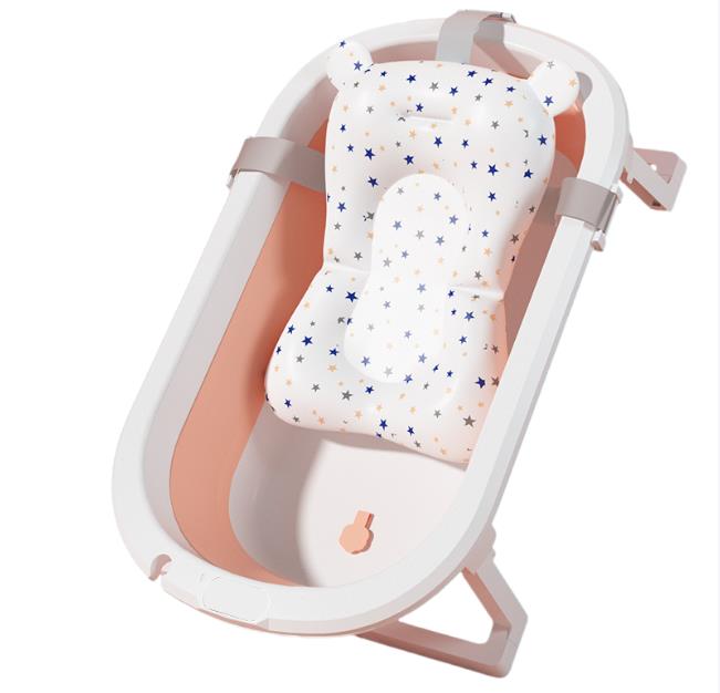 Foldable Children's Bathtub Multifunctional Children's Bathtub Portable Travel Children's Bathtub With Pad Anti-slip Pad