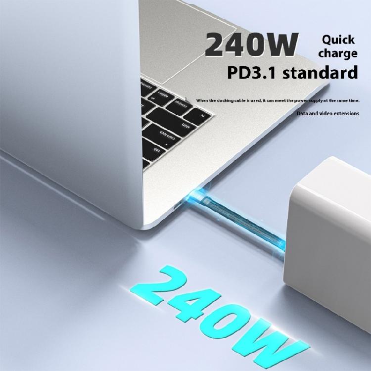 Reliability USB C to USB C Cable 240W Fast Charging 40Gbps Data Transfer Wire Supports 8K Display 240W Output USB4 Cable