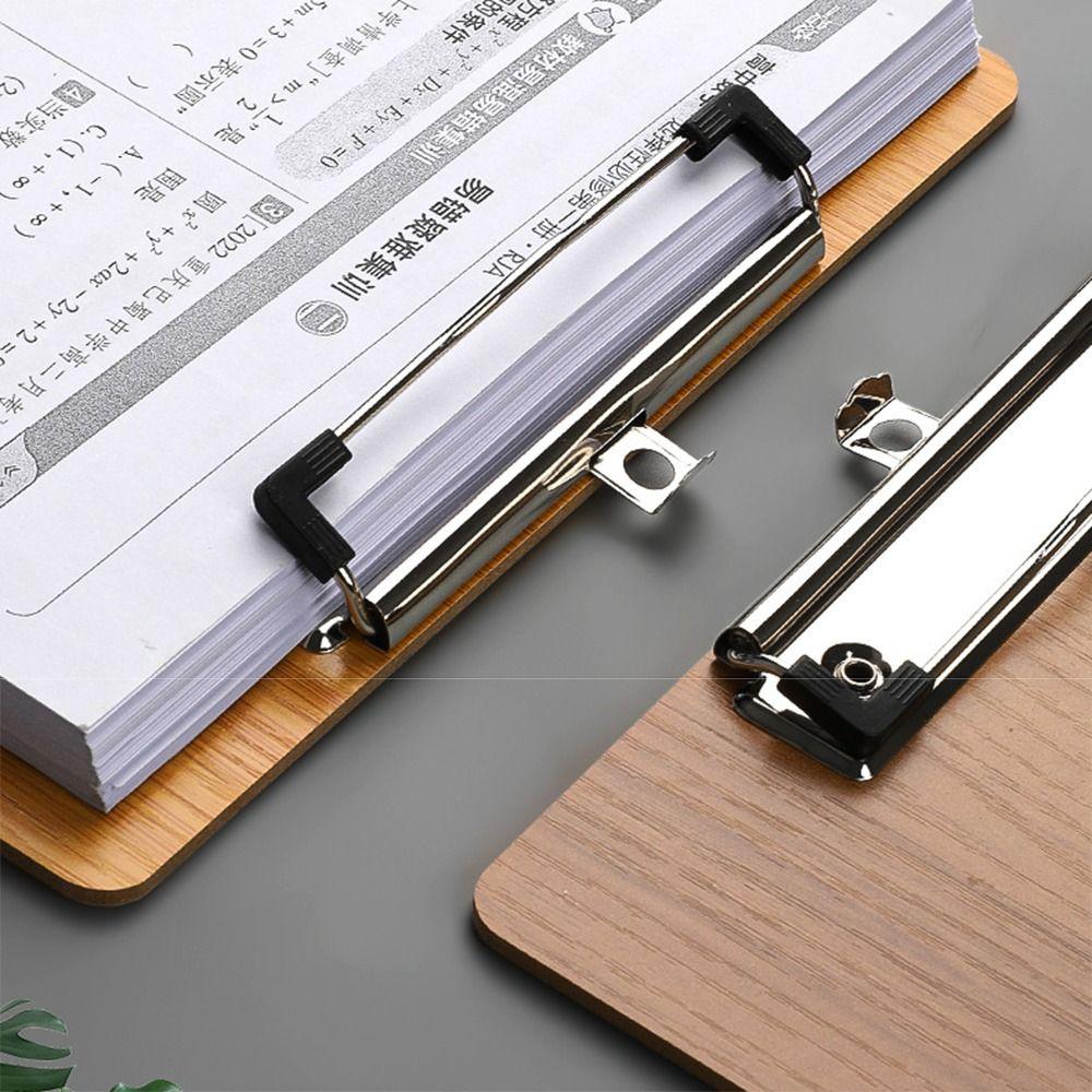 Hardboard A4 Memo Folder Reinforced File Clip Board Convenient Document Holder  Student Use