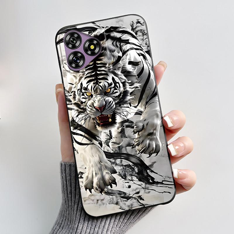 For Oukitel C53 Case Luxury Cute Love Rabbit Funny Black TPU Soft Silicone Protective Phone Case For OukitelC53 C 53 Back Cover