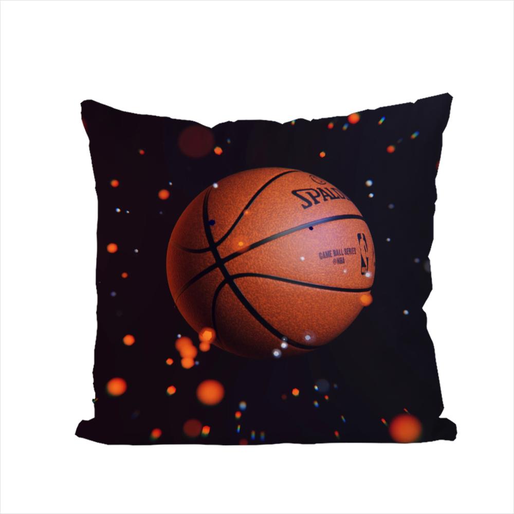 Poszewka na poduszkę do koszykówki na samochód, sofę, dekoracyjna do domu, dwustronny nadruk, pluszowa, kwadratowa poduszka dekoracyjna, poszewka na poduszkę