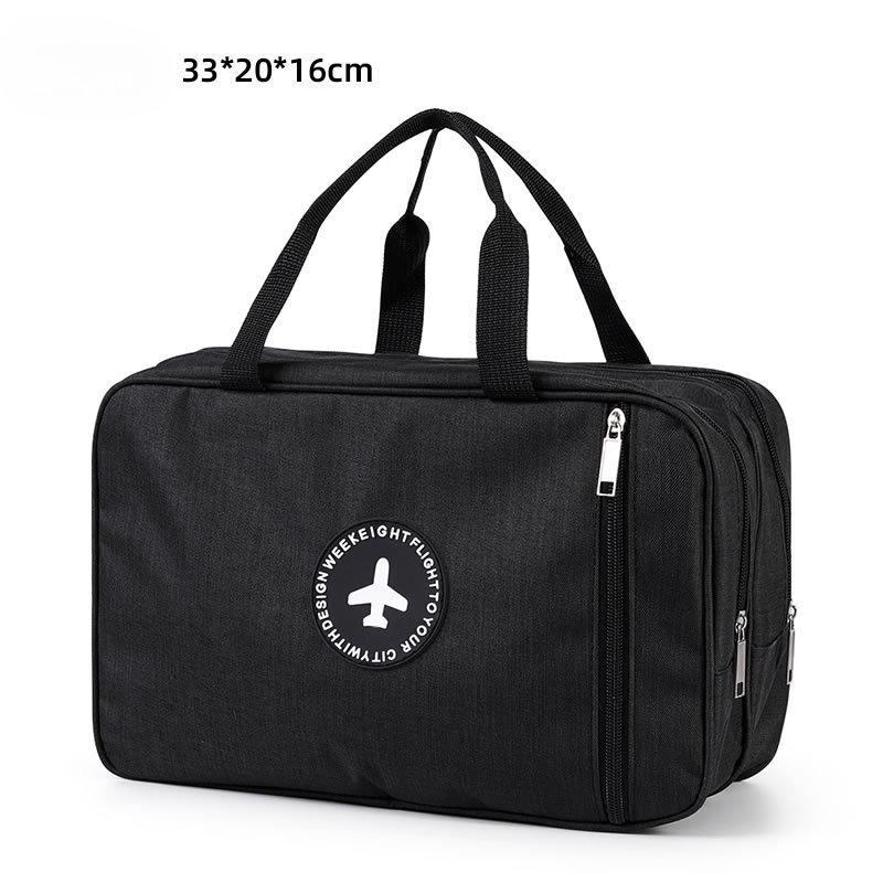 

Large capacity dry and wet storage bag swimming handbag waterproof Swimsuit nylon storage pouch beach bag чорний