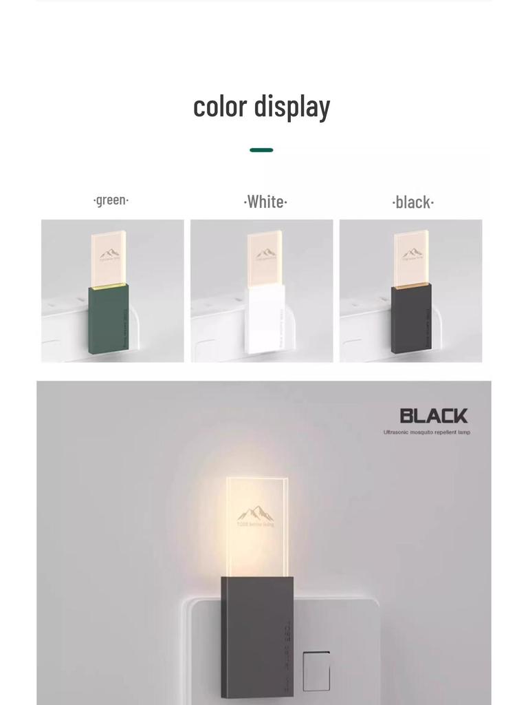 2025 Ultraschall-Insektenvertreiber für Innenräume mit intelligenter variabler Frequenz und Nachtlicht
