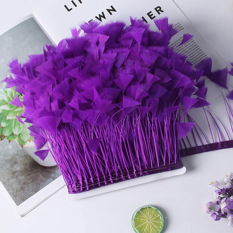 1 Meter Small Butterfly Feather Cloth Edge Turkey Hair Stage Performance Dress Clothing Accessories Accessories
