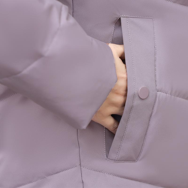 Middle Age Women's Down Coats Winter Vintage Prakas Hooded Plus Size Elegant Thick Warm Puffer Jackets Woman  Outerwears